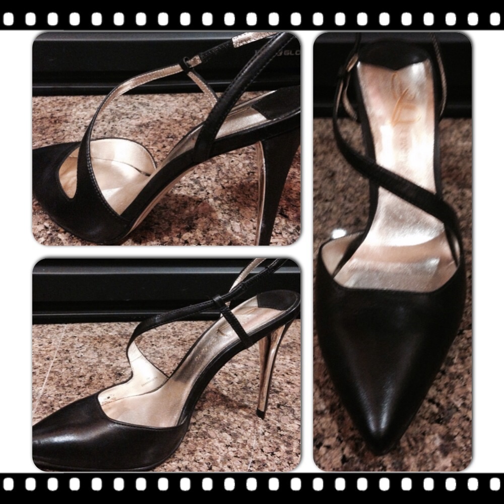 Black Strap Evening Sandals